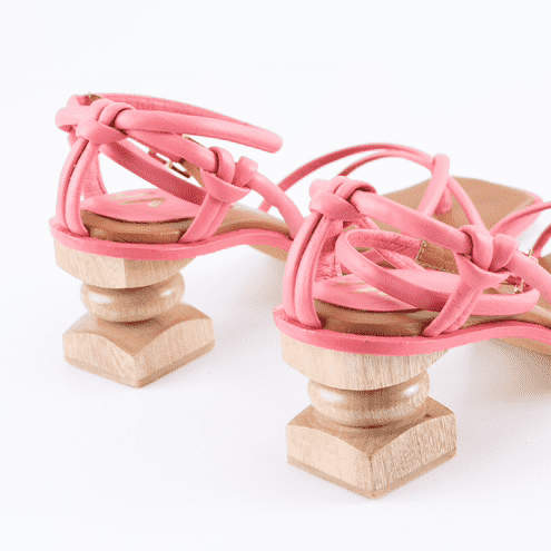 Lorna Wood Heel Fuchsia