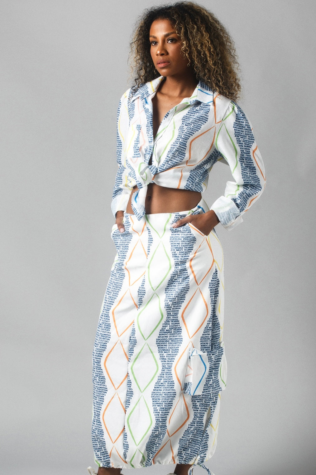 White empowered skirt
