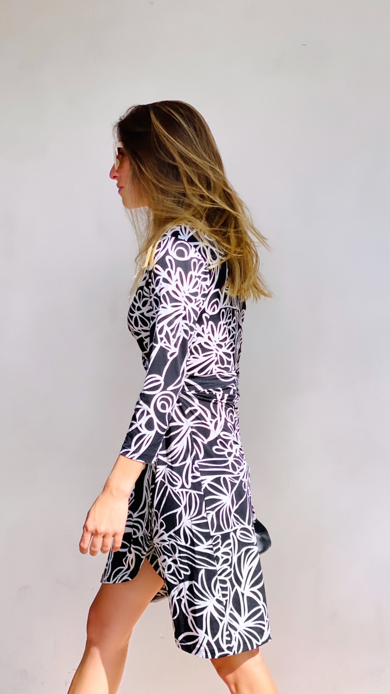 Wrap floral dress