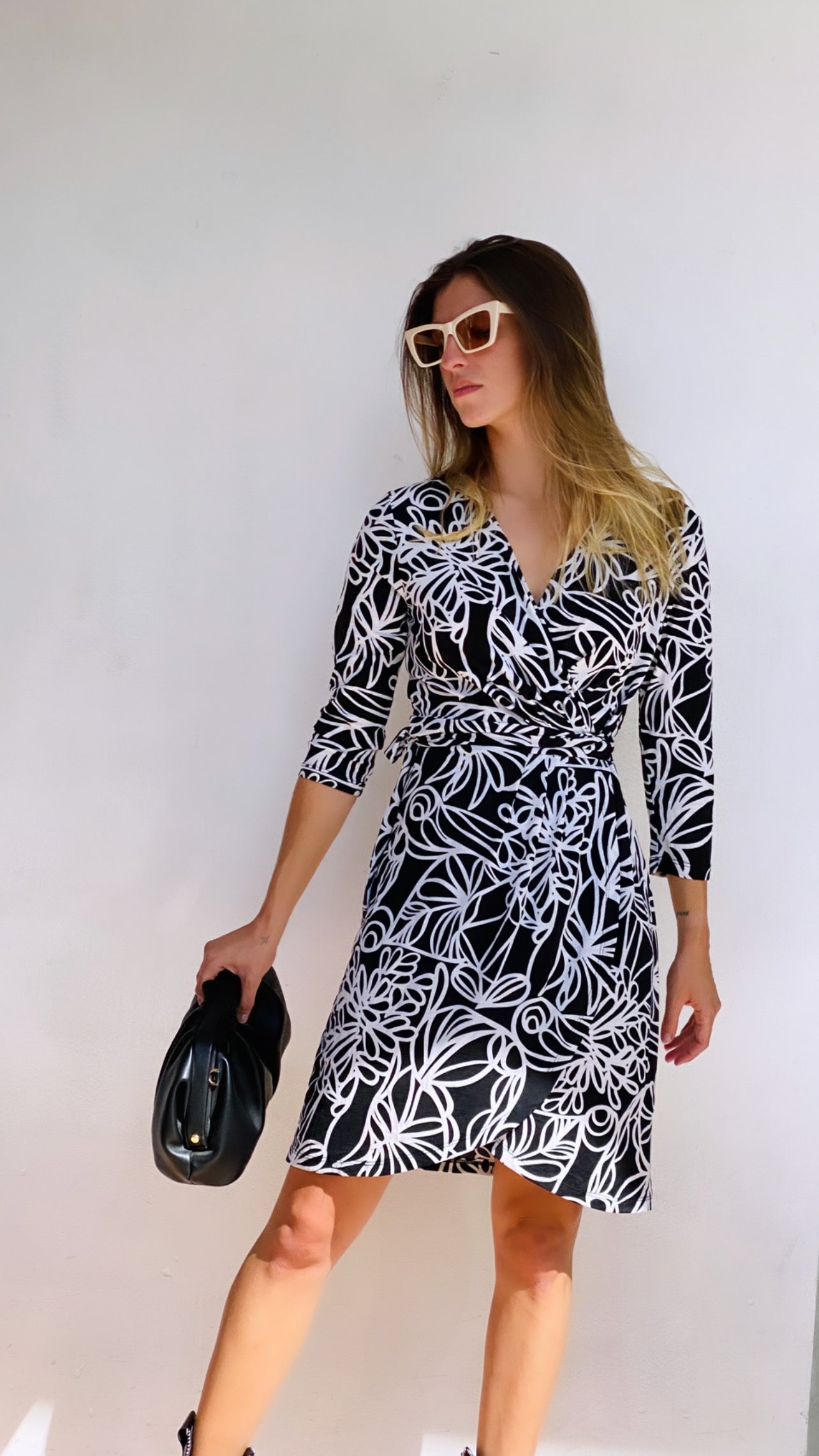 Wrap floral dress