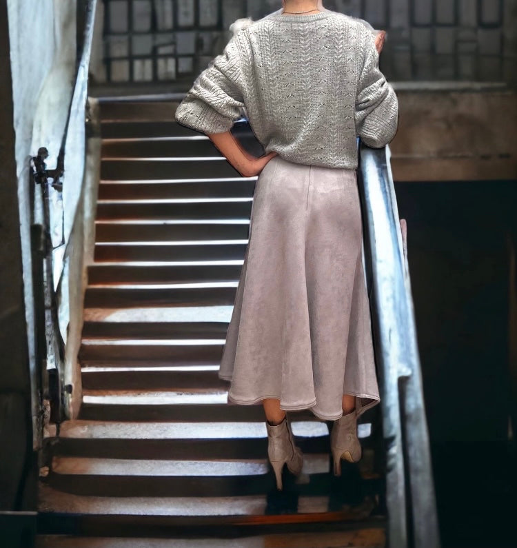 Falda Vaqueira gris