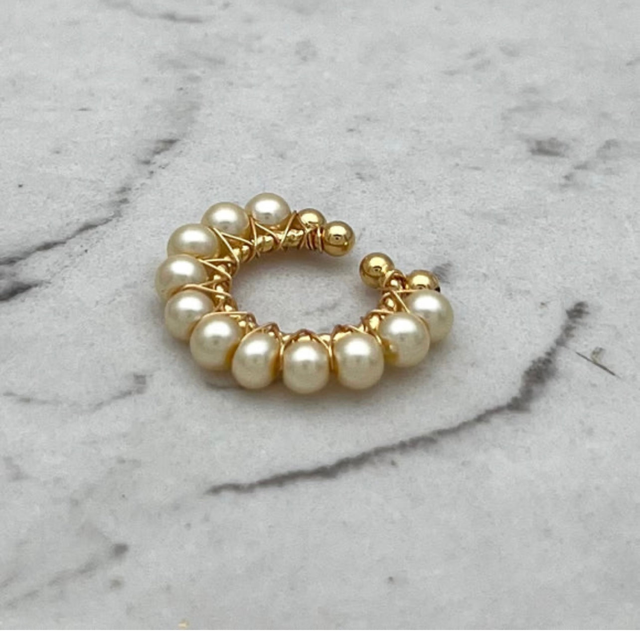 Ear cuff Perlas