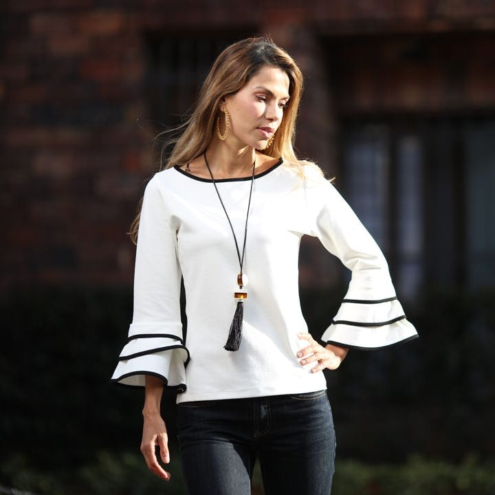 Blusa Filomena Marfil