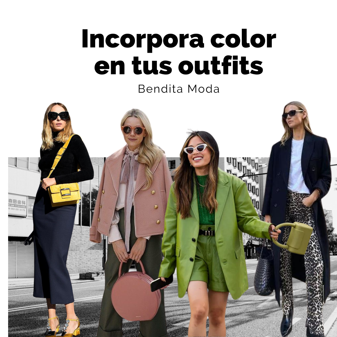 Cómo Incorporar Colores en tus outfits para expresar tu personalidad