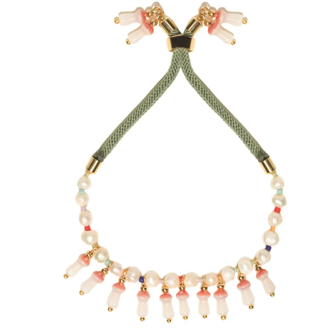 Party fung bracelet · Pajaro limon · joyería de autor latinoamericano