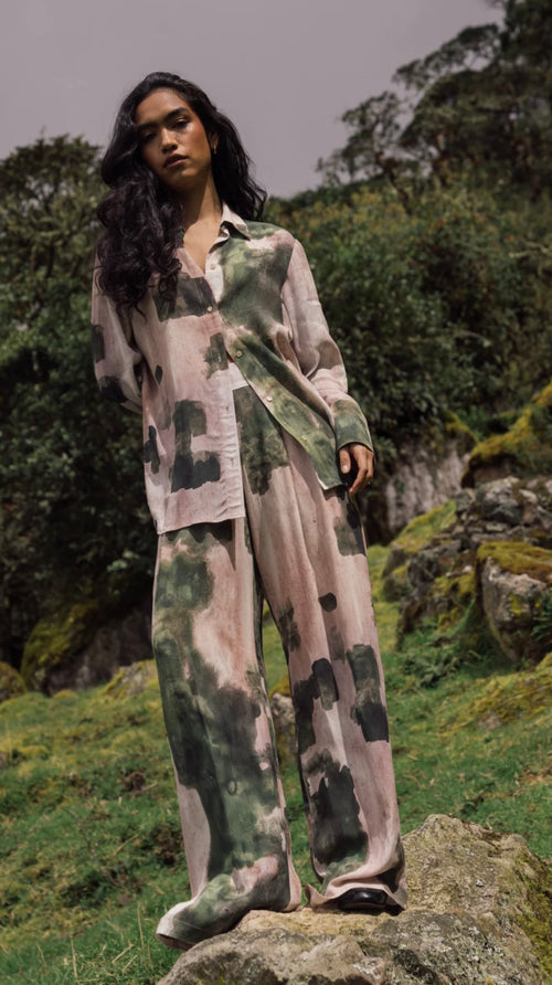 Watercolor Pistia Blouse