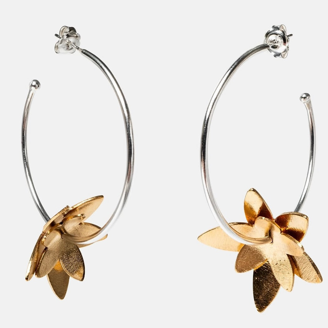 FLOWER HOOPS · Moonset · vista 2 · joyería de autor latinoamericano
