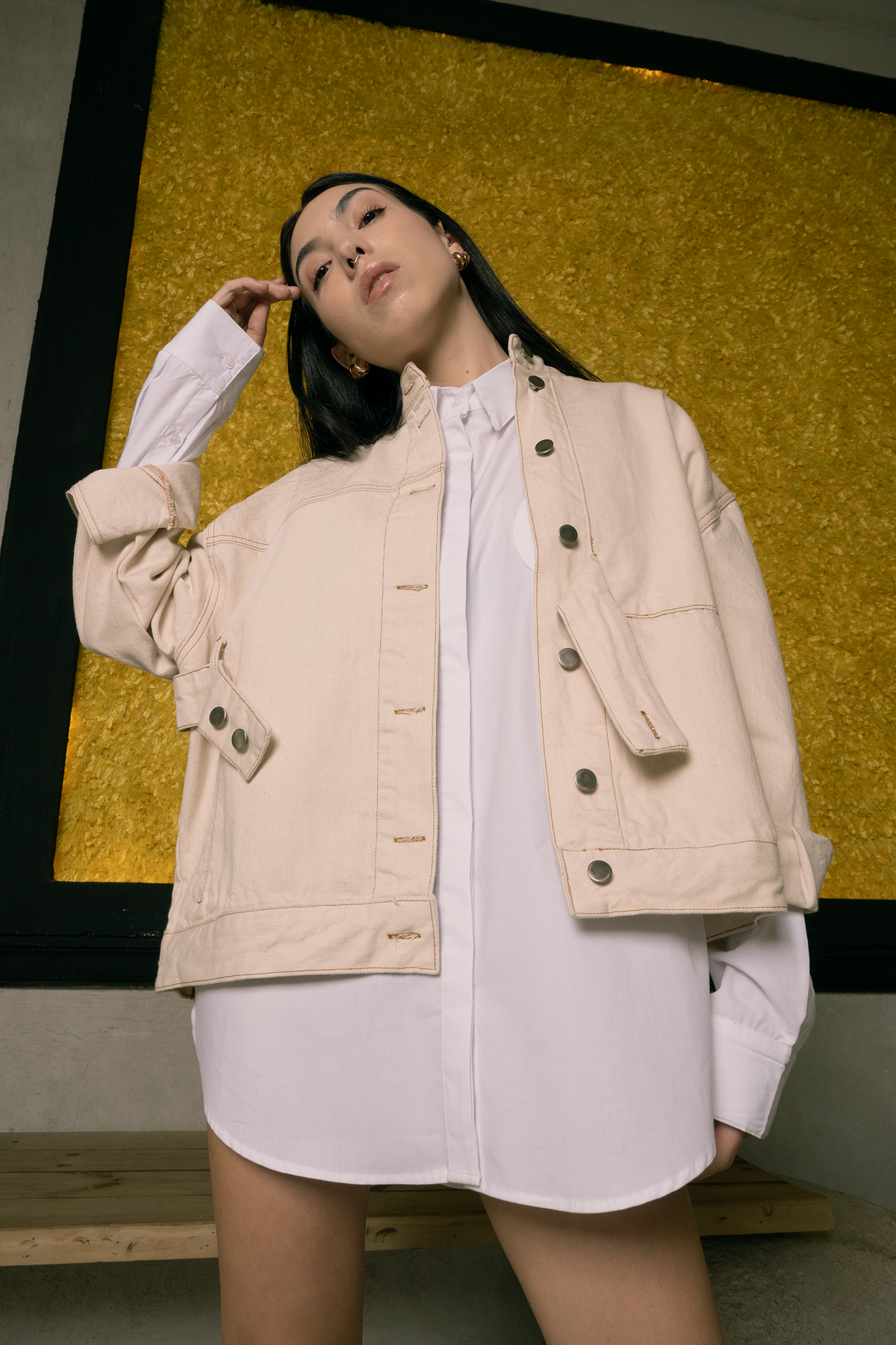 Jacket Ana natural · Elemento · vista 3 · diseño latinoamericano