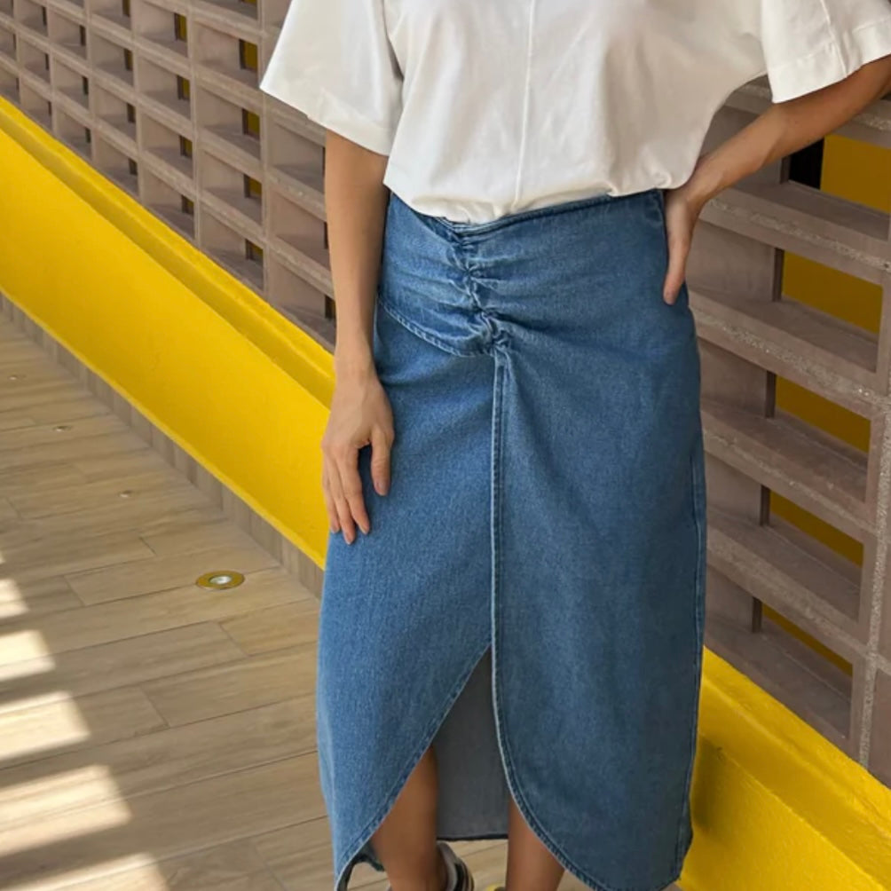 Falda Denim · Paragraf · vista 3 · diseño latinoamericano