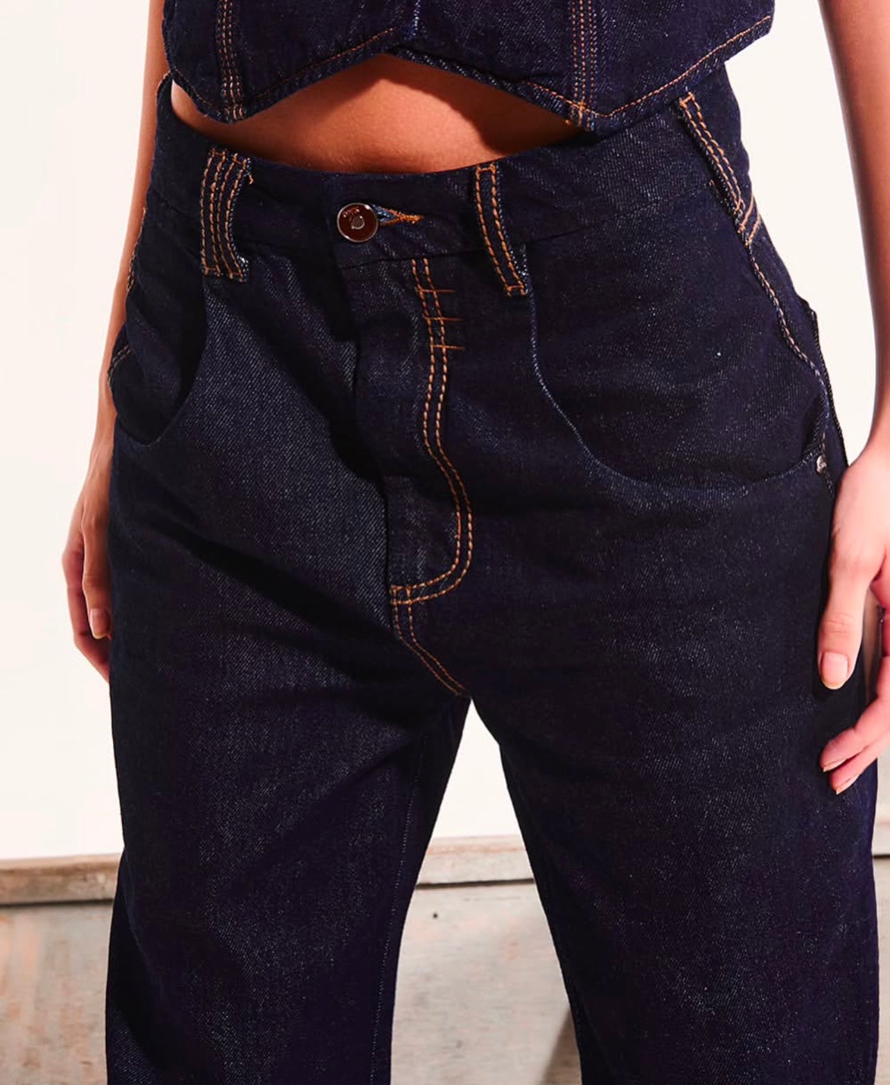 Blue Denim pants · Open · vista 2 · diseño latinoamericano