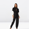 Black and white jumpsuit