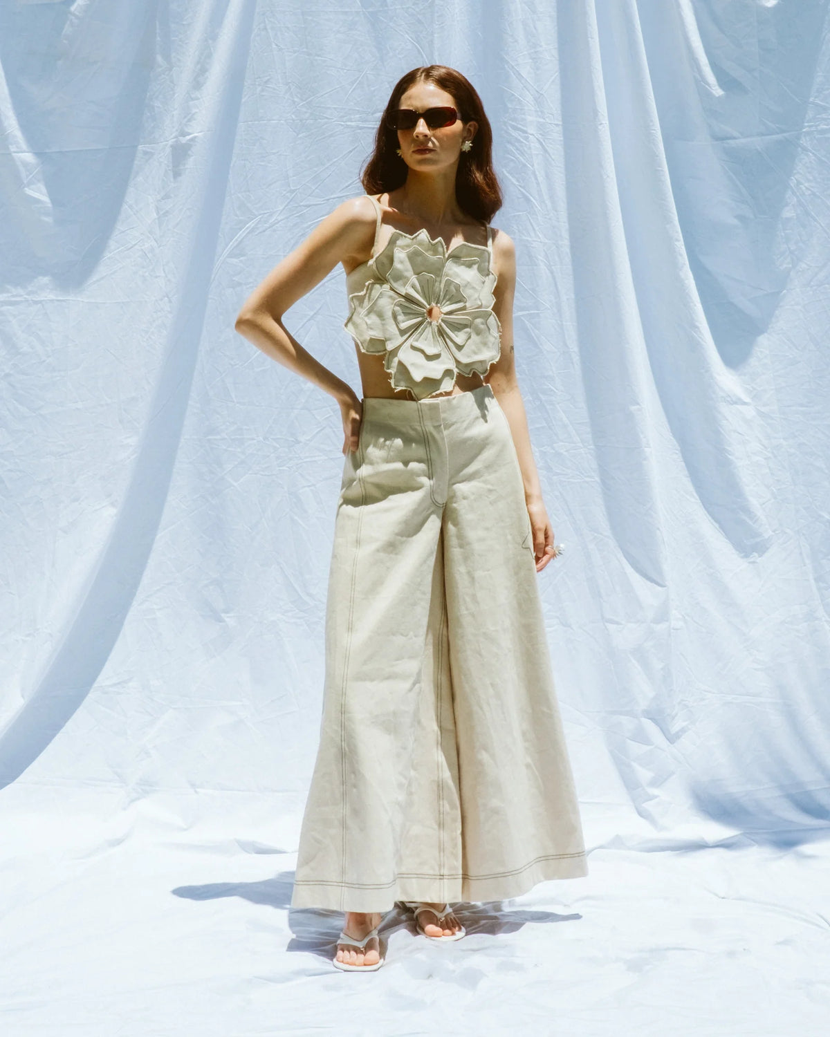 Pantalón Lía Denim IVORY