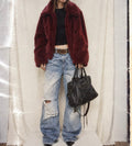 Jacket burdeos