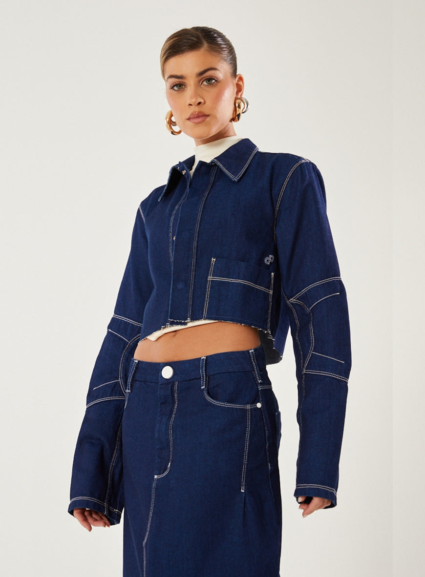 Denim Jacket · Open · vista 2
