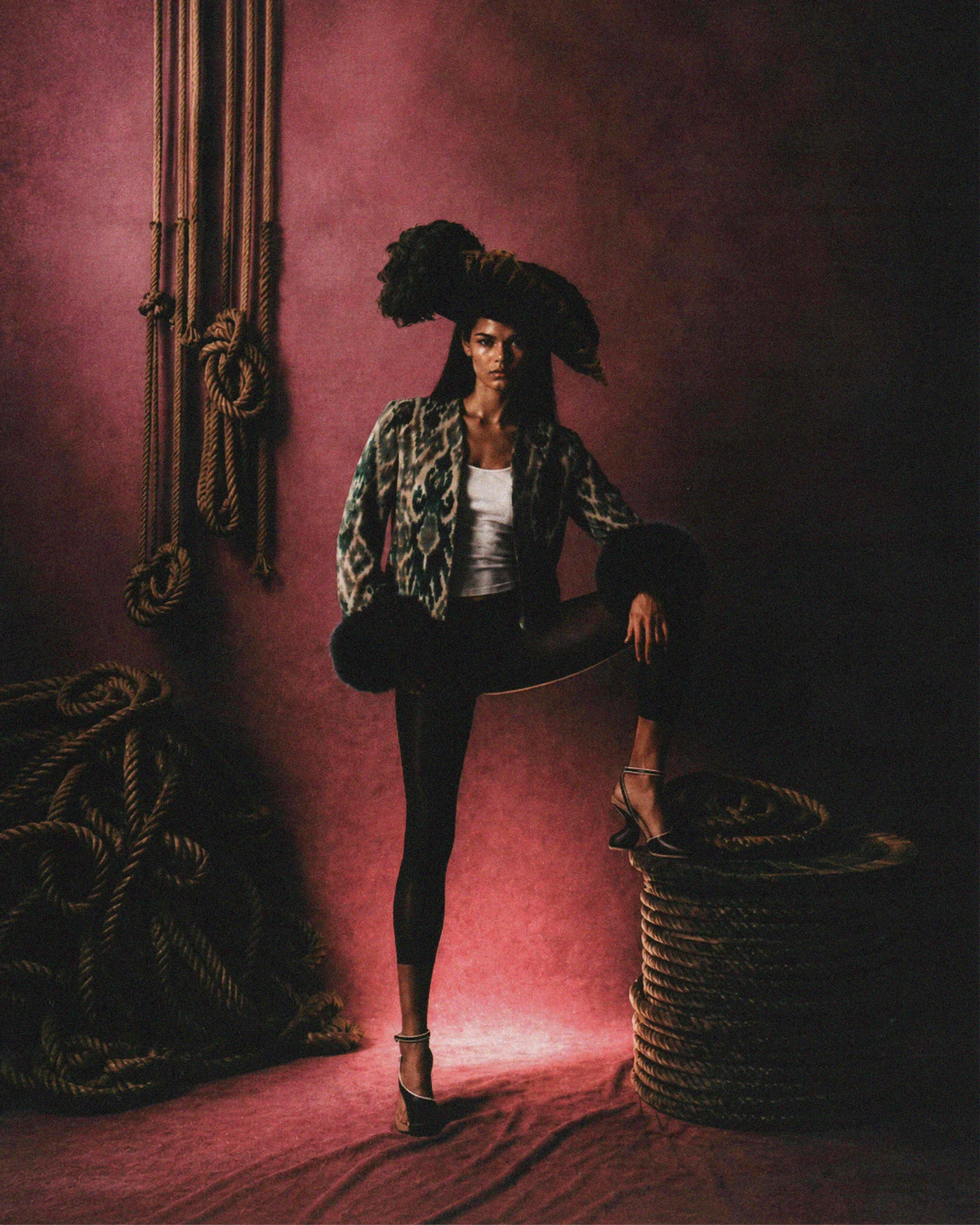 Jacket burdeos