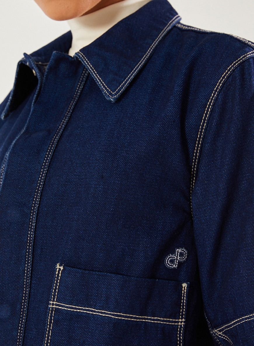Denim Jacket · Open · vista 3