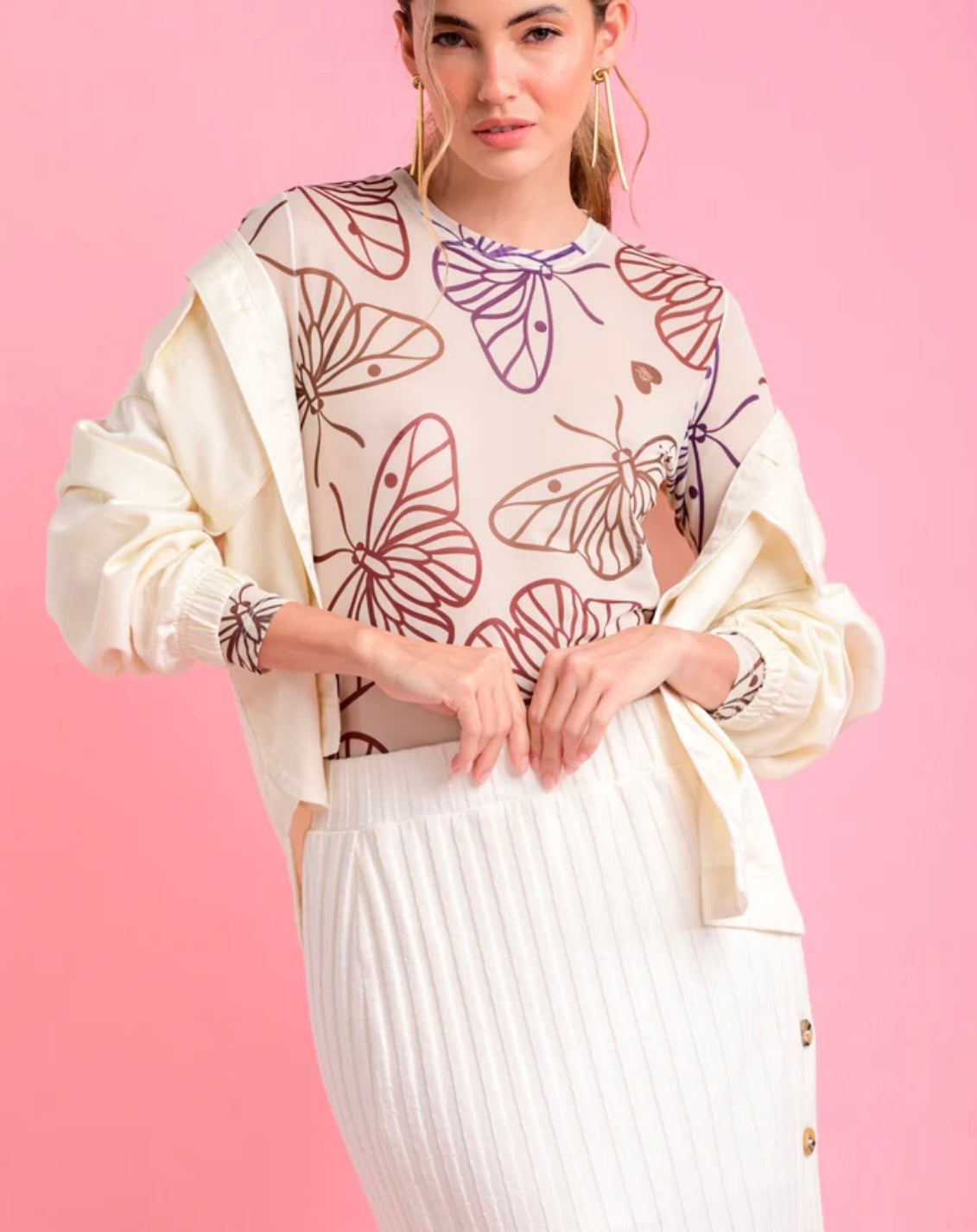 Top Mesh mariposa