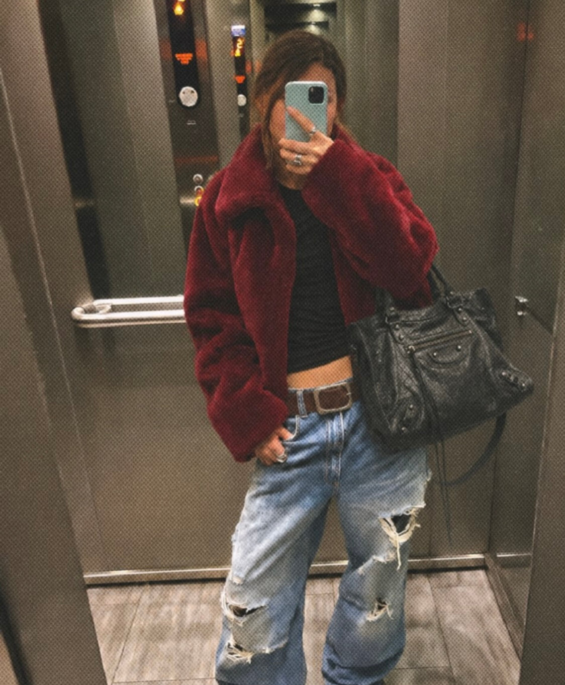 Jacket burdeos