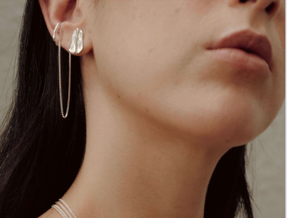 Silver corni Earringso · Pájaro Limón · joyería de autor latinoamericano