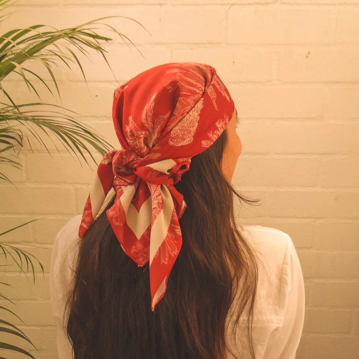 Pañuelo Lino estampado