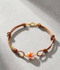 Leather & stone bracelet — AGUADULCE · Aguadulce Concept Store Guatemala