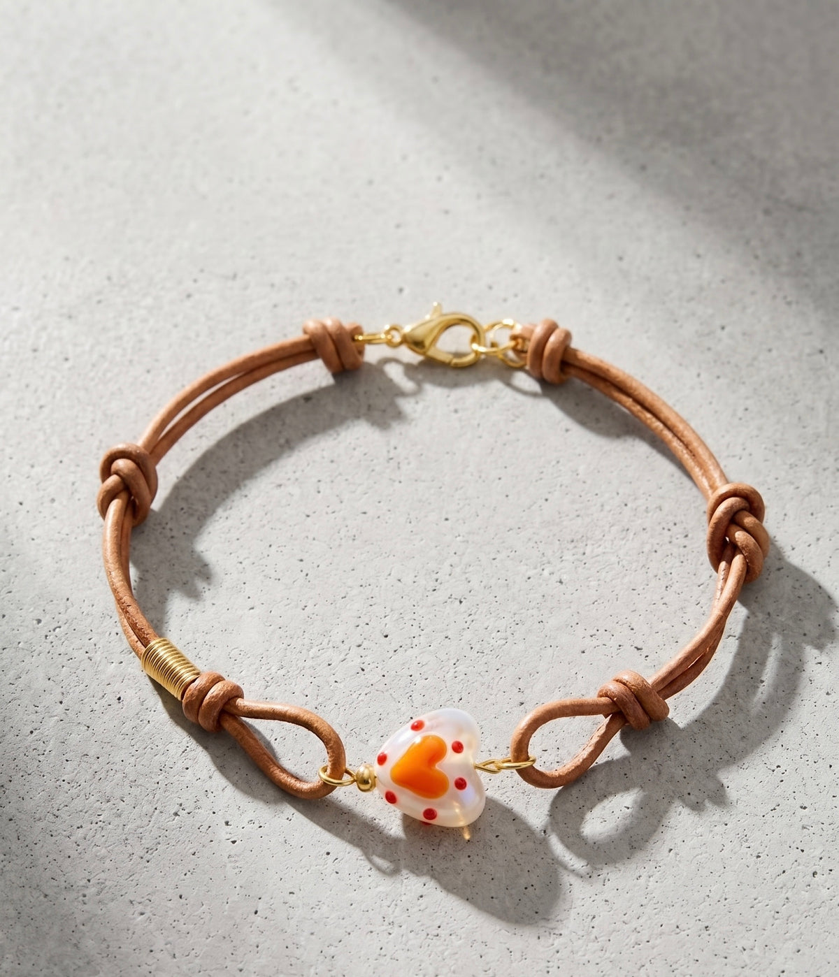 Leather & stone bracelet — AGUADULCE · Aguadulce Concept Store Guatemala