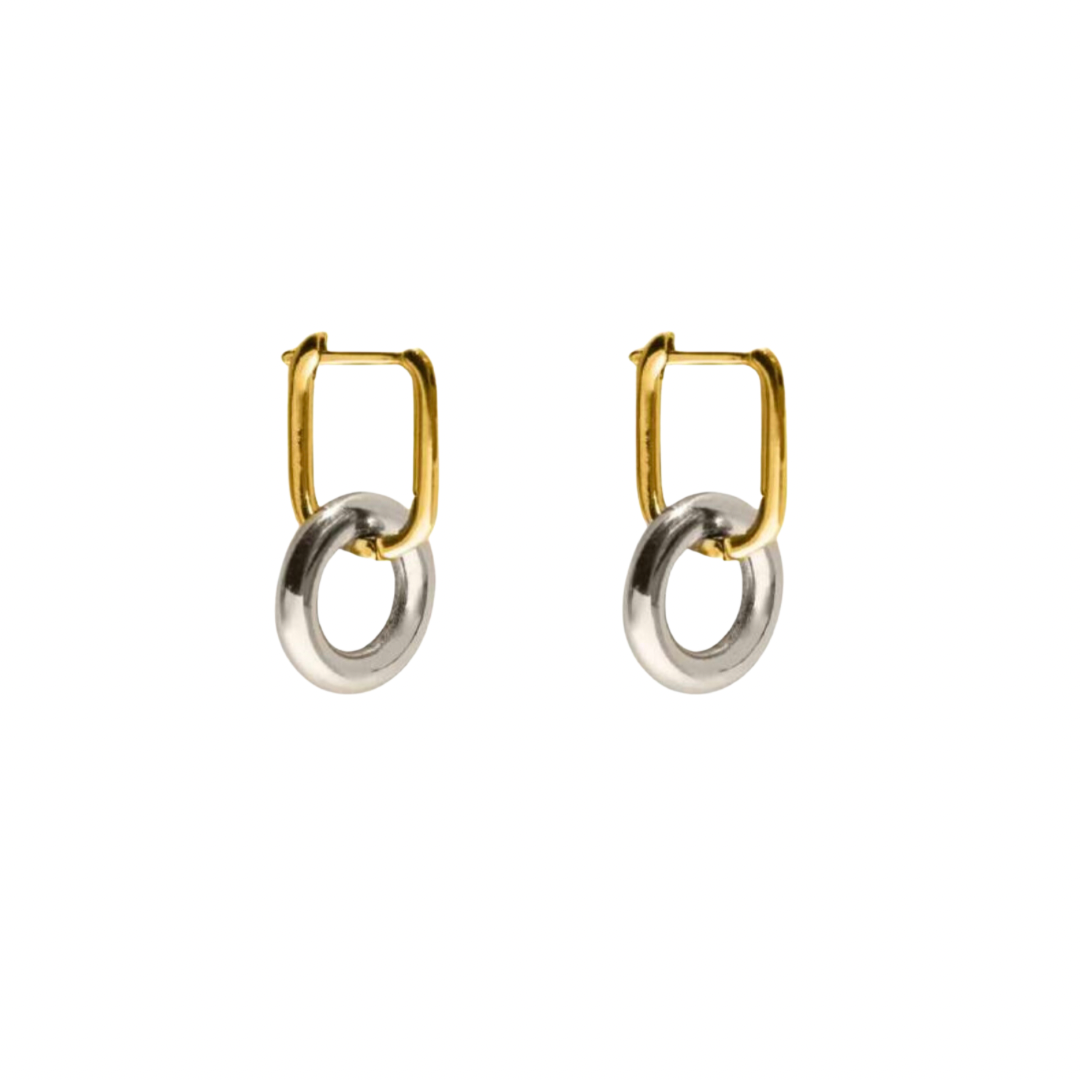 Golden lusi hoops · Pájaro Limón · joyería de autor latinoamericano