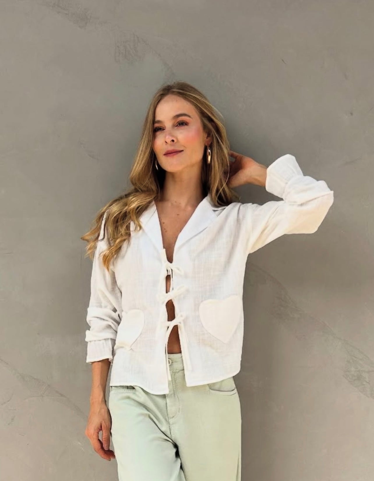 Blusa bolsillo corazón