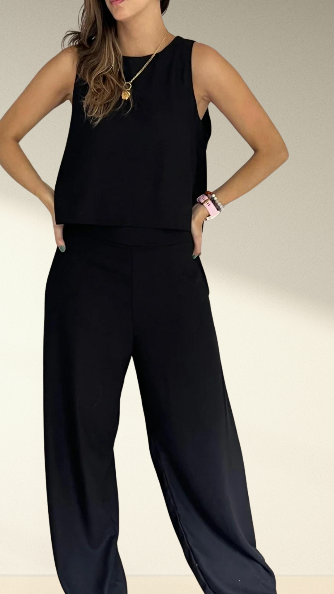 Pantalón lino negro · Aguadulce · diseño latinoamericano