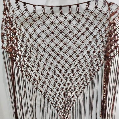 Shawl camel tejido