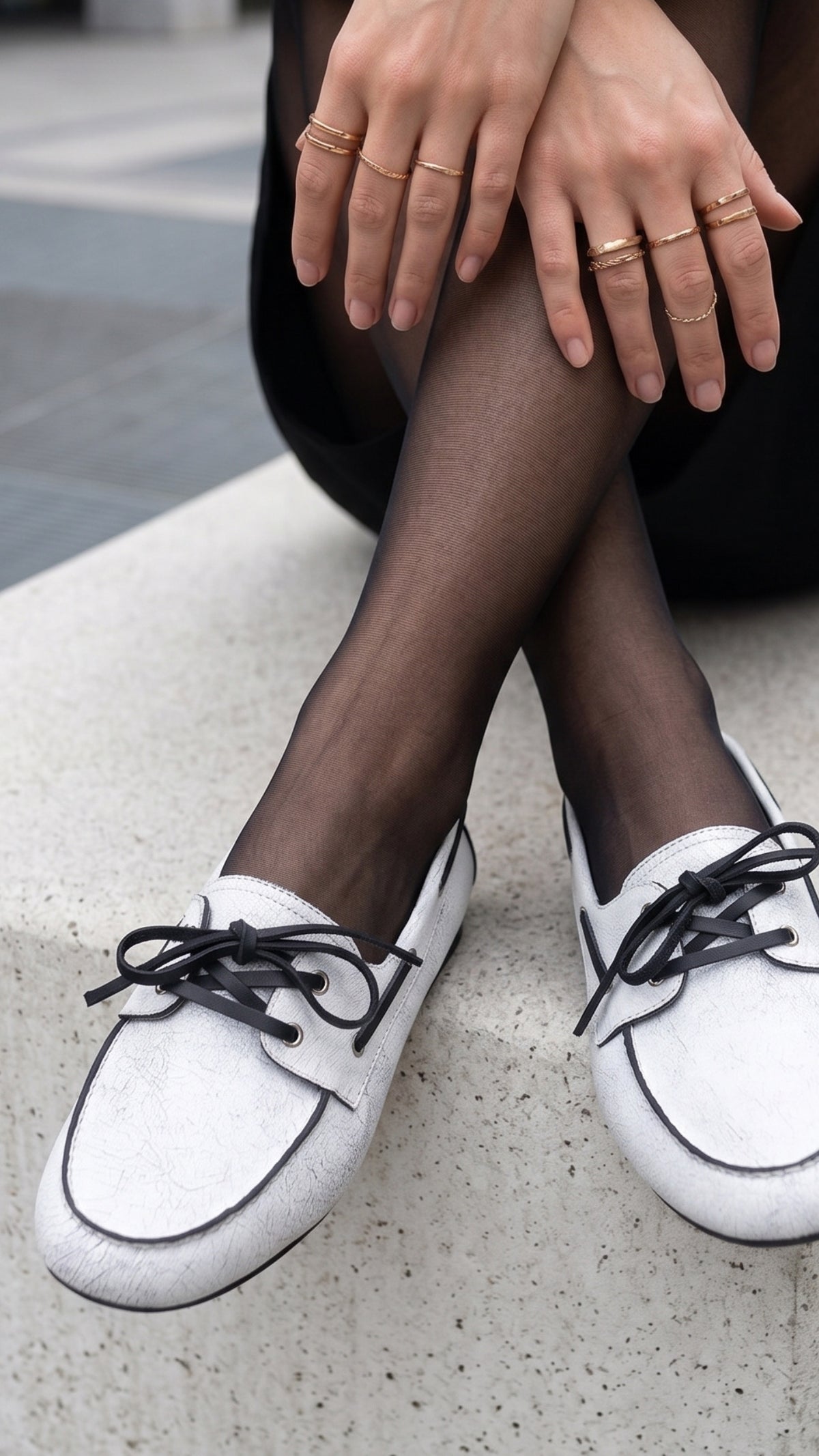 Mocasine croquelado · Bisou