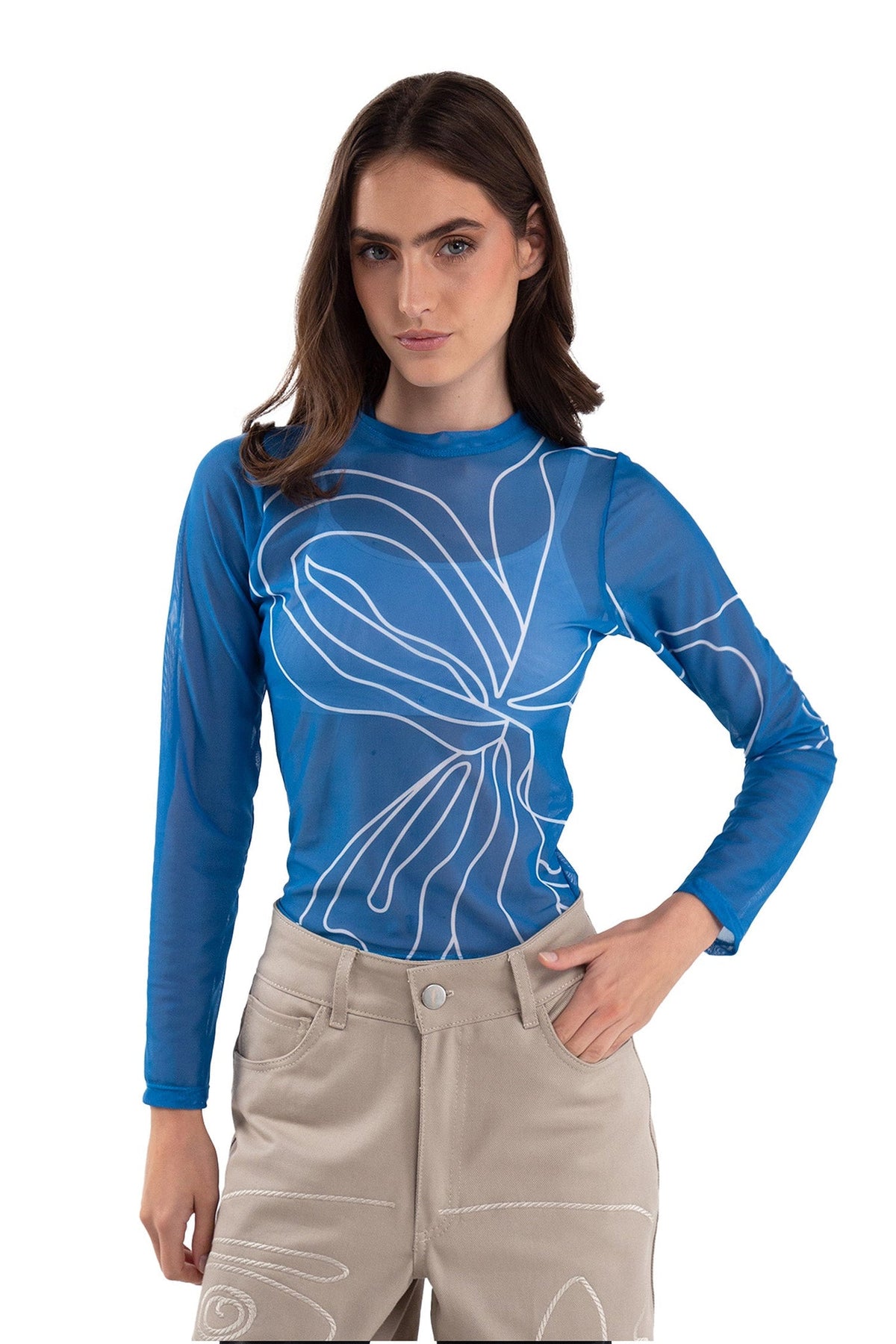 interrogarSE mesh top · Aguadulce · diseño latinoamericano