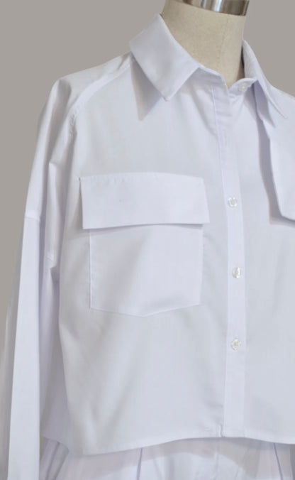 Camisa Boxy blanco